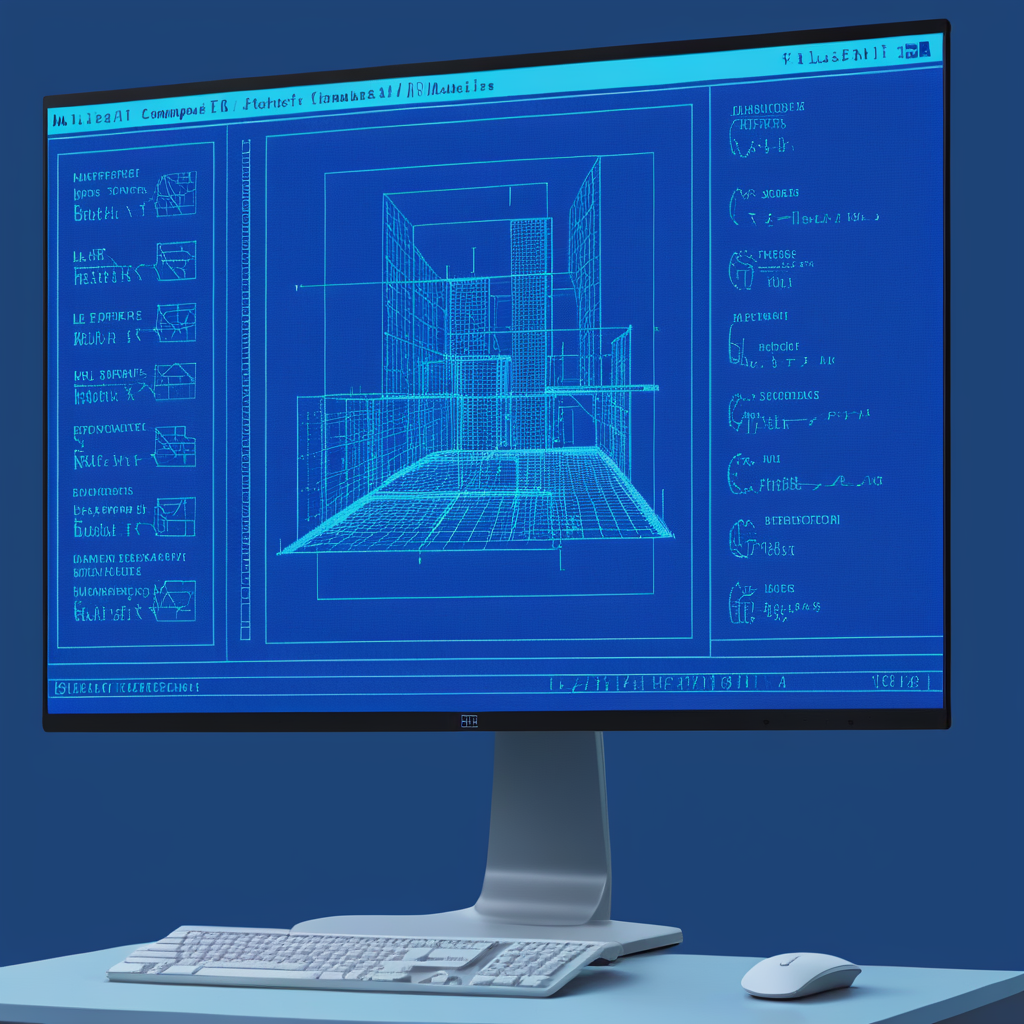 01799-2019856787-_lora_Retro-UI-XL-000009_1_, Retro-UI, a computer screen with a blue background and architectural schematics.png